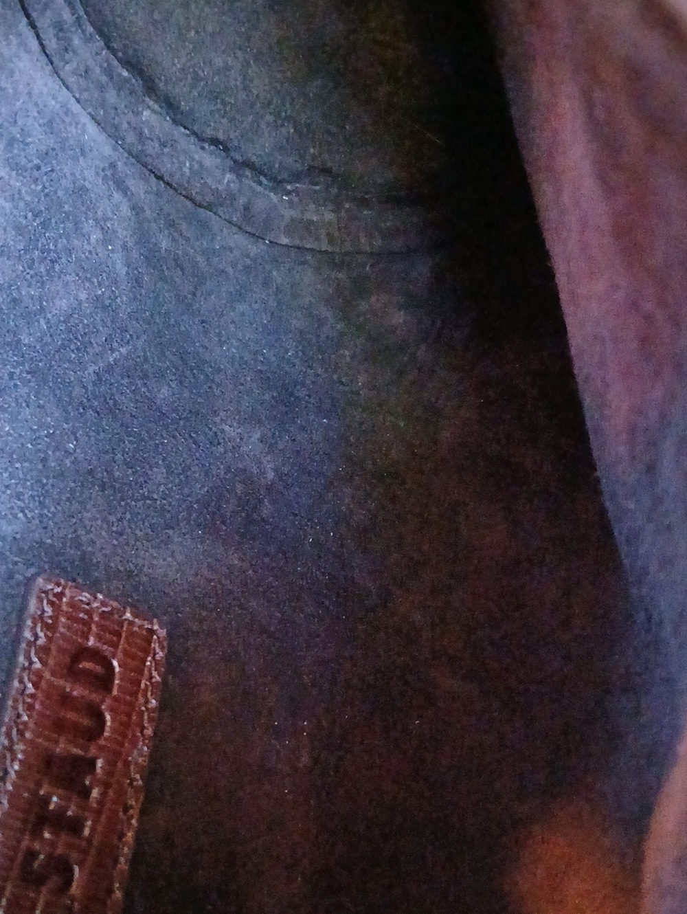 STAUD Susy Lizard Embossed Leather Barrel Shoulder Bag - Picture 15 of 16